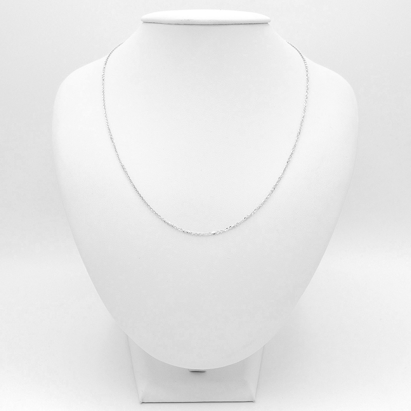 Řetízek z bílého zlata, zdobený Anker 1,50g