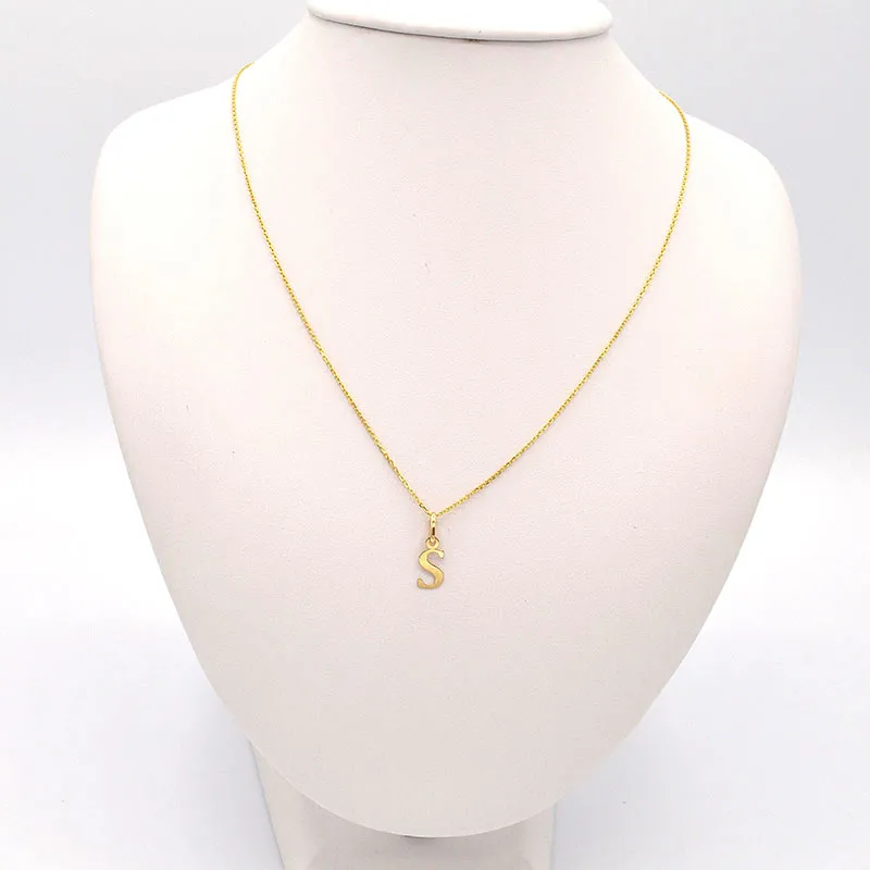 Zlatý přívěsek písmeno S 0,20g