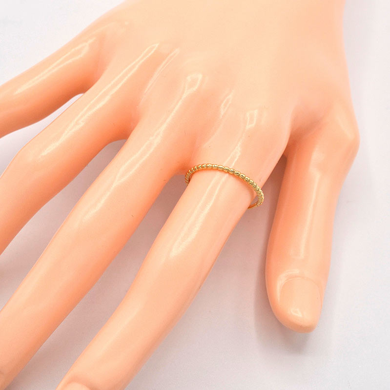 Zlatý prsten jemný kroužek kuličky 0,80g