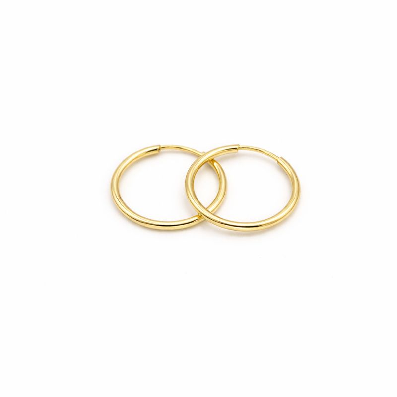 Zlaté náušnice kruhy malé jemné 