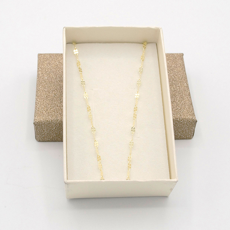 Krabička na šperky zlatá lesklá