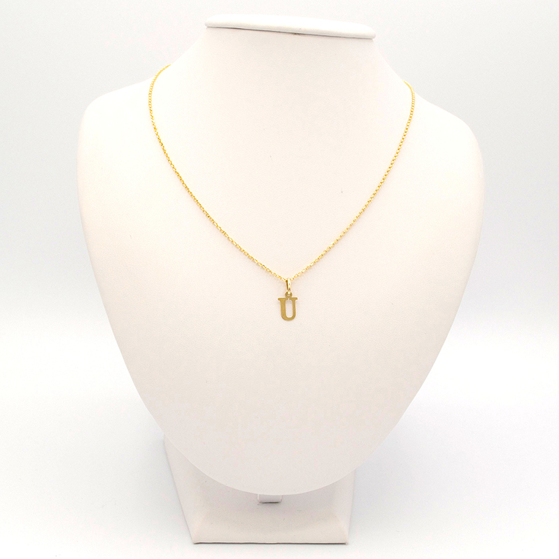 Zlatý přívěsek písmeno U 0,23g