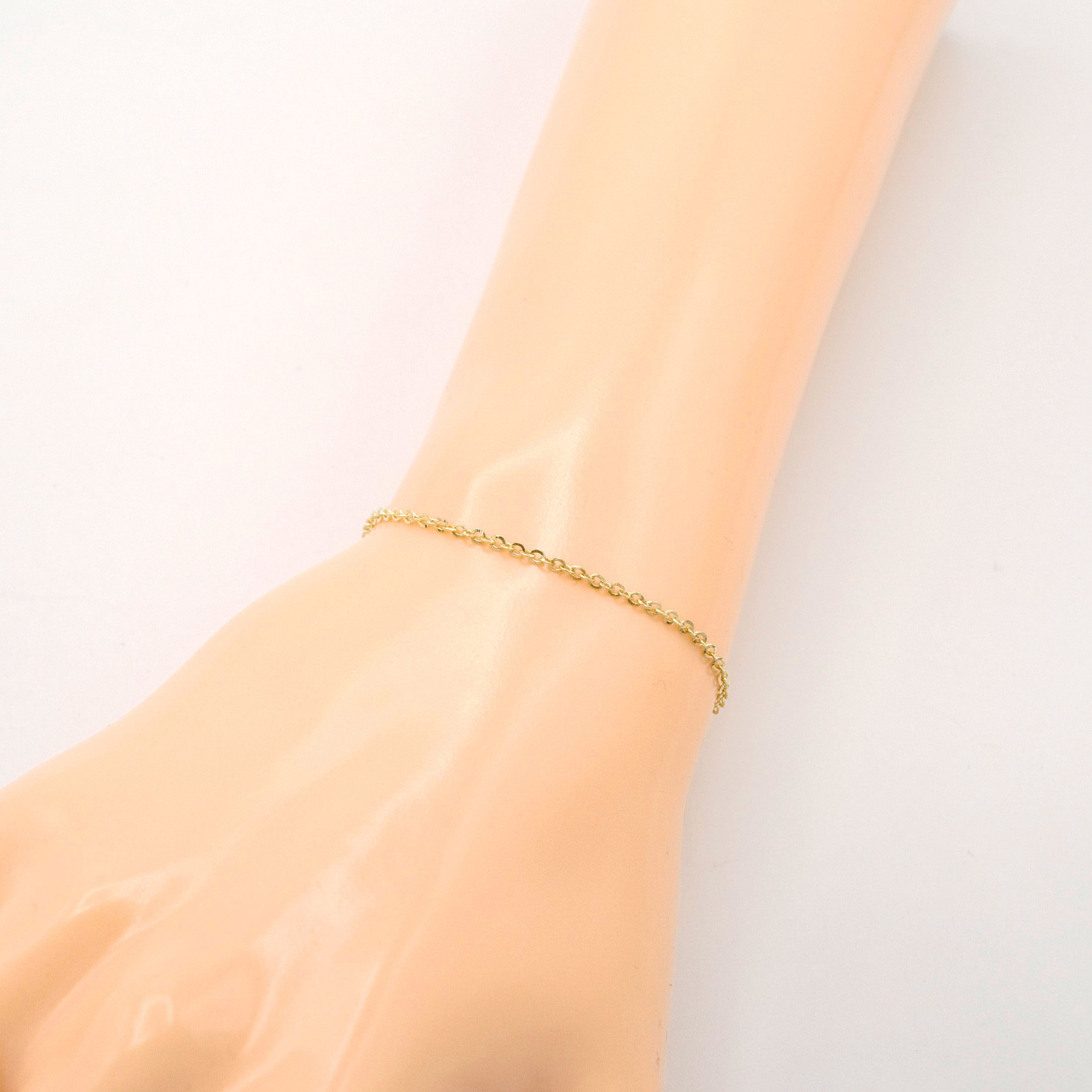 Zlatý náramek Anker zdobený 0,90g