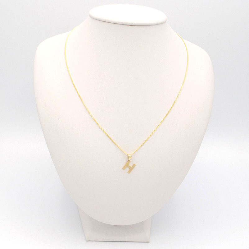 Zlatý přívěsek písmeno H 0,45g