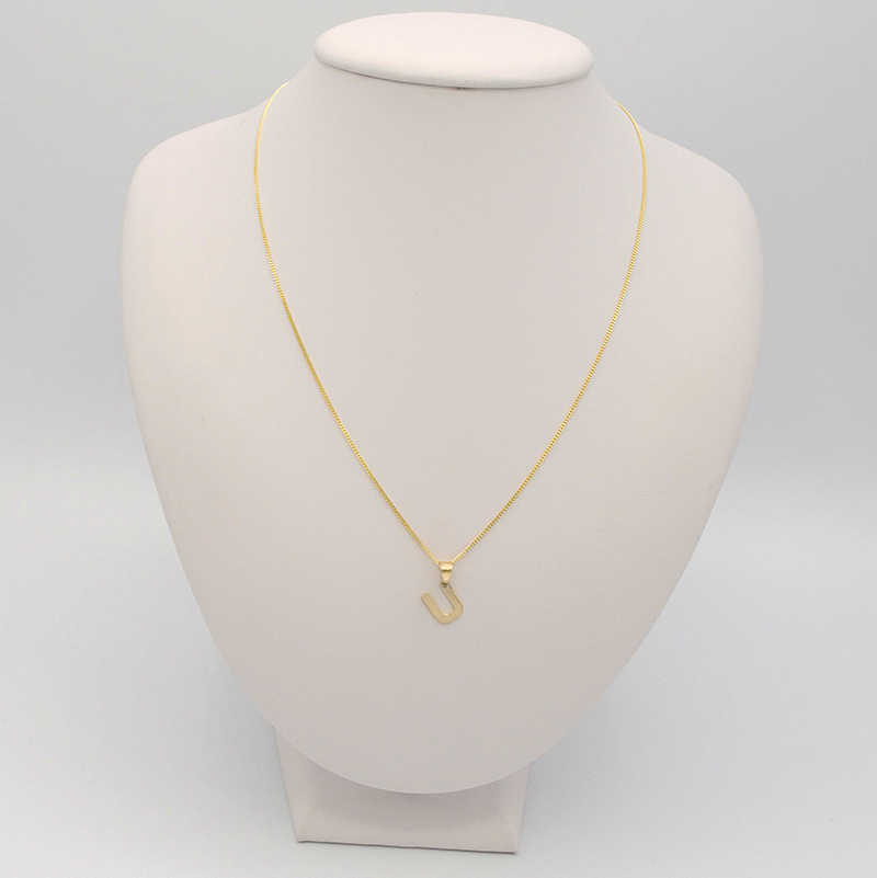 Zlatý přívěsek písmeno U 0,43g