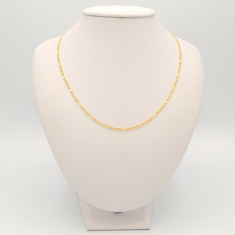 Zlatý řetízek Figaro kávové zrno 1,90g