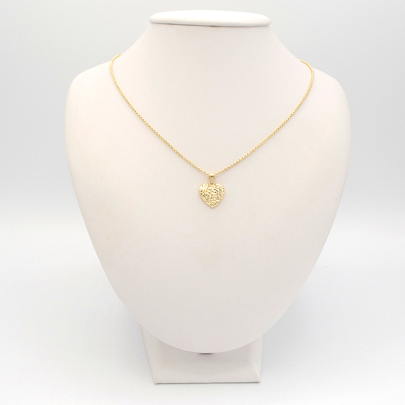 Zlatý přívěsek srdce zdobené 1,07g