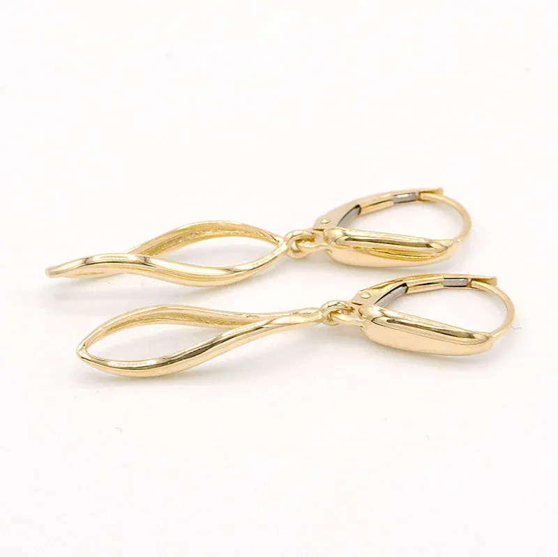 Zlaté visací náušnice koucené 2,35g