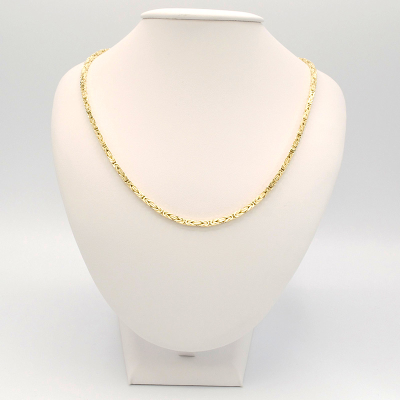 Zlatý řetízek královský hrubý zdobený 17,50g