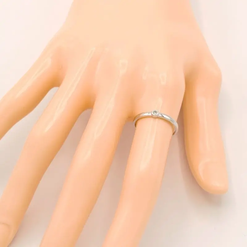 Prsten z bílého zlata, kroužek se zirkonem 1,15g