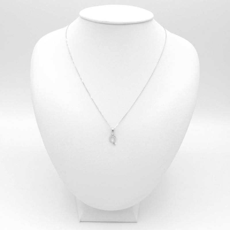 Přívěsek z bílého zlata, písmeno Q 0,60g