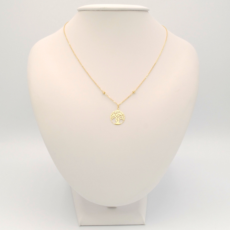 Zlatý řetízek s přívěskem strom života 1,90g