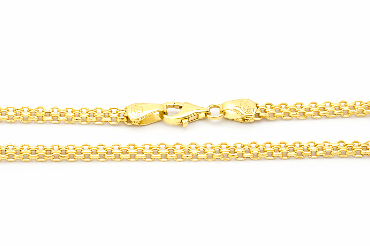 Zlatý řetízek Bismark s velkou karabinou