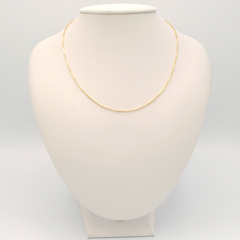 Zlatý řetízek z kuliček a válečků 2,35g