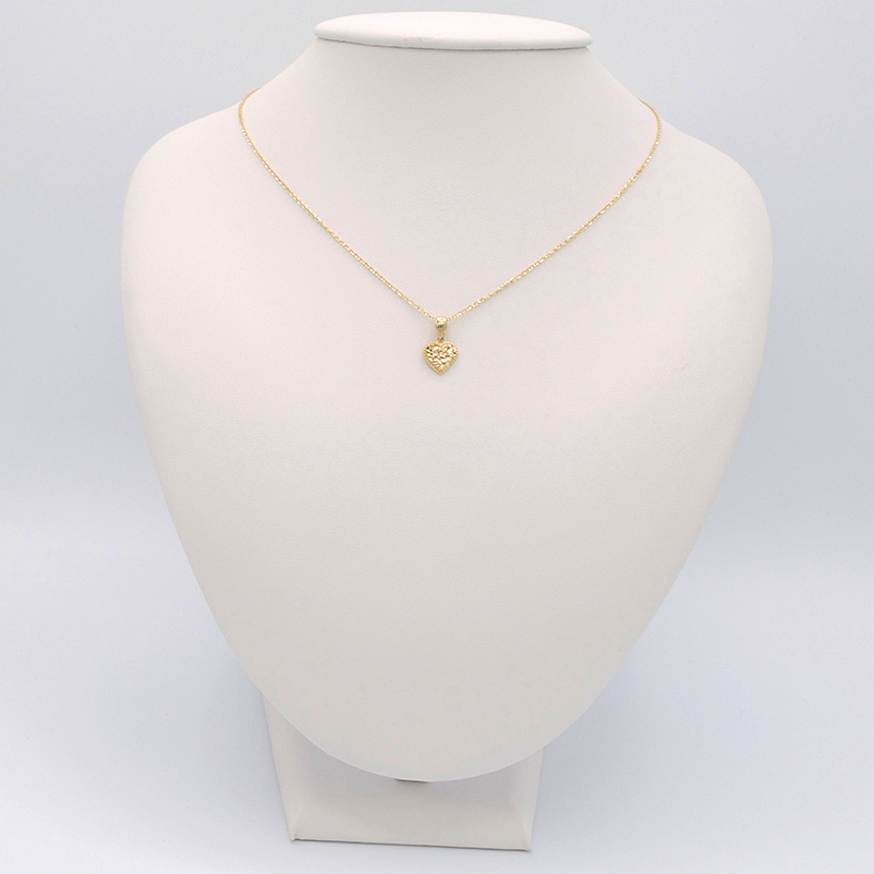 Zlatý přívěsek srdce se zdobením 0,53g