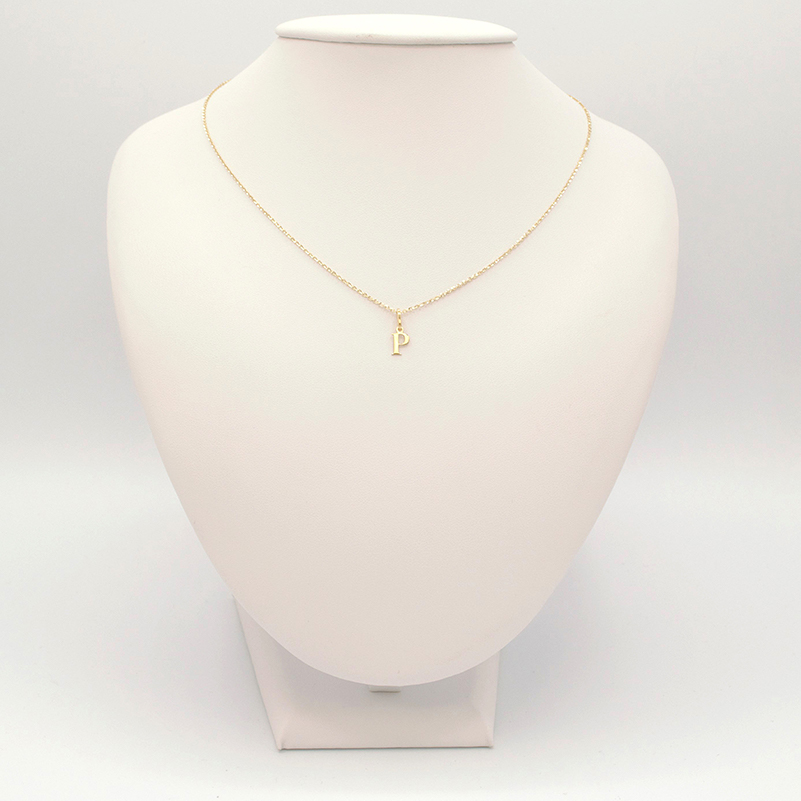 Zlatý přívěsek písmeno P 0,20g