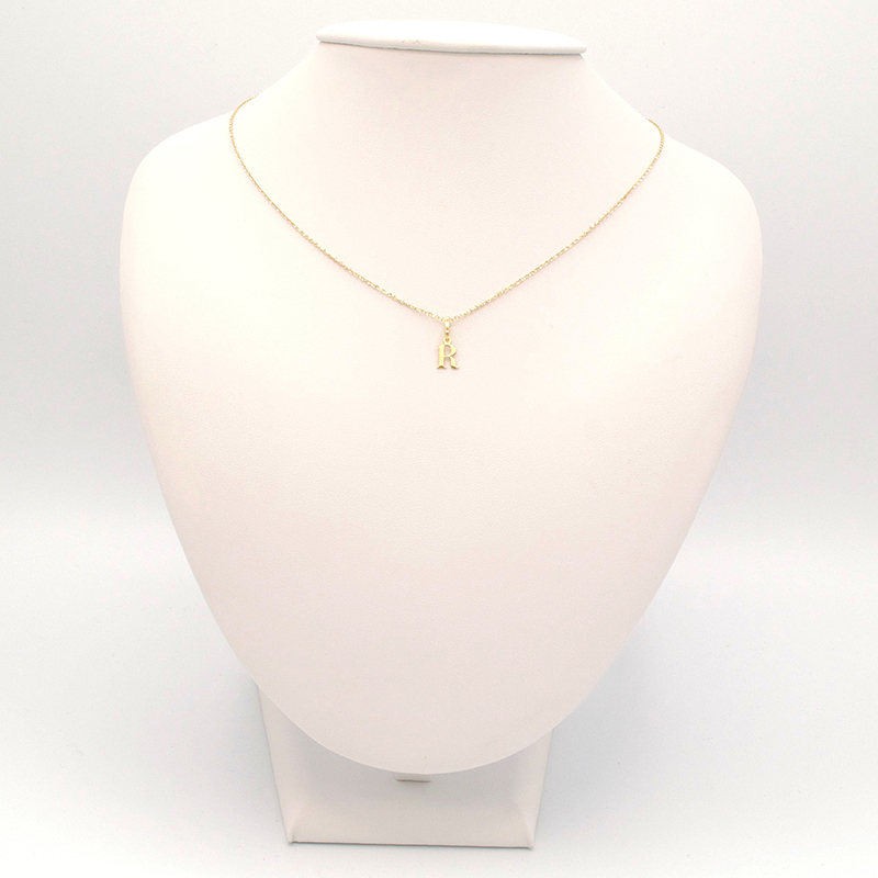 Zlatý přívěsek písmeno R 0,20g