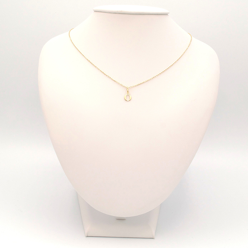 Zlatý přívěsek písmeno O 0,20g