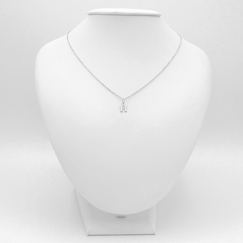 Přívěsek z bílého zlata, písmeno H 0,30g 