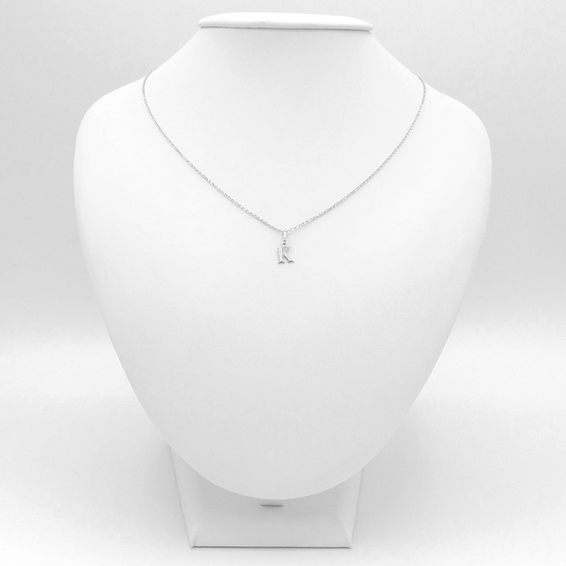 Přívěsek z bílého zlata, písmeno K 0,20g