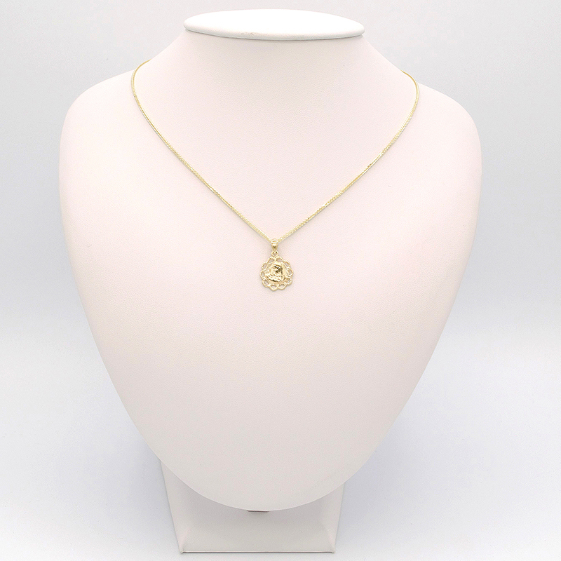 Zlatý přívěsek Madonka s dítětem zdobená 1,25g