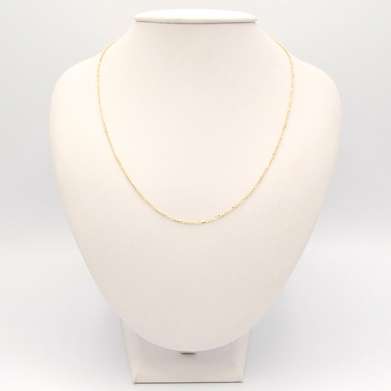 Zlatý řetízek Anker zdobený v lesklé vzhledu 1,90g