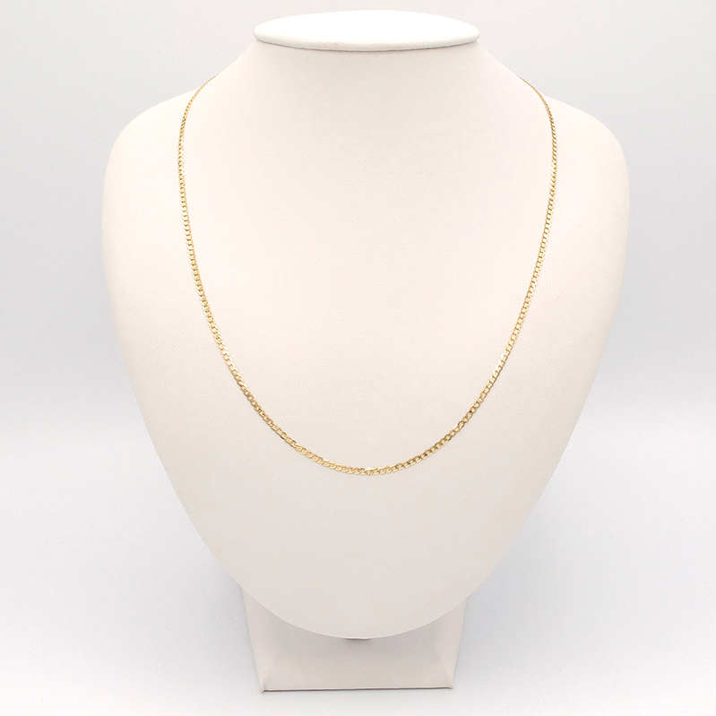 Zlatý řetízek Pancer zdobený proužky