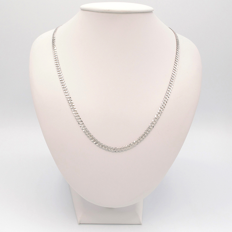 Řetízek z bílého zlata Pancer broušený 10,10g