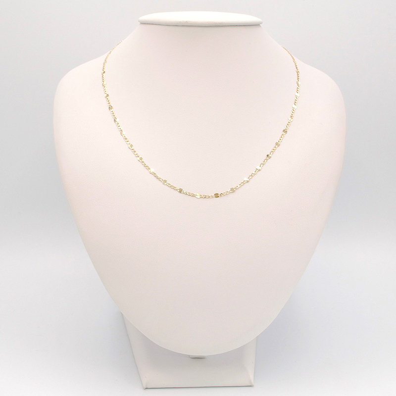 Zlatý řetízek Figaro zdobený kávové zrno 1,50g