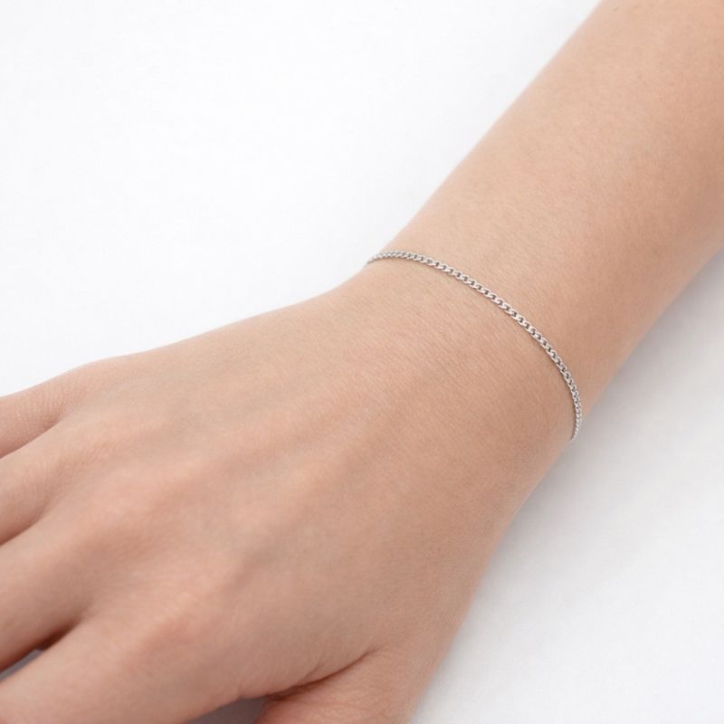 Náramek z bílého zlata Pancer broušený 0,65g