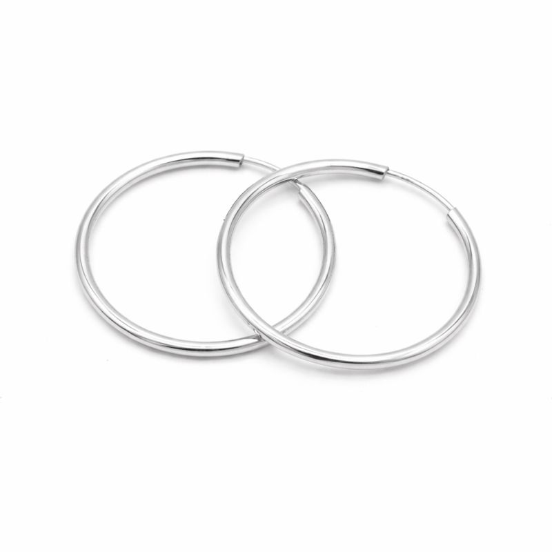 Náušnice kruhy z bílého zlata 0,80g