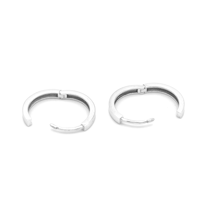 Náušnice z bílého zlata kruhy 1,65g