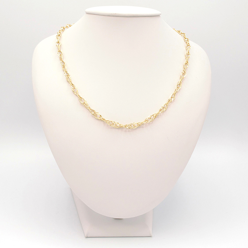 Zlatý náhrdelník proplétaný s velkou karabinou 5,72g