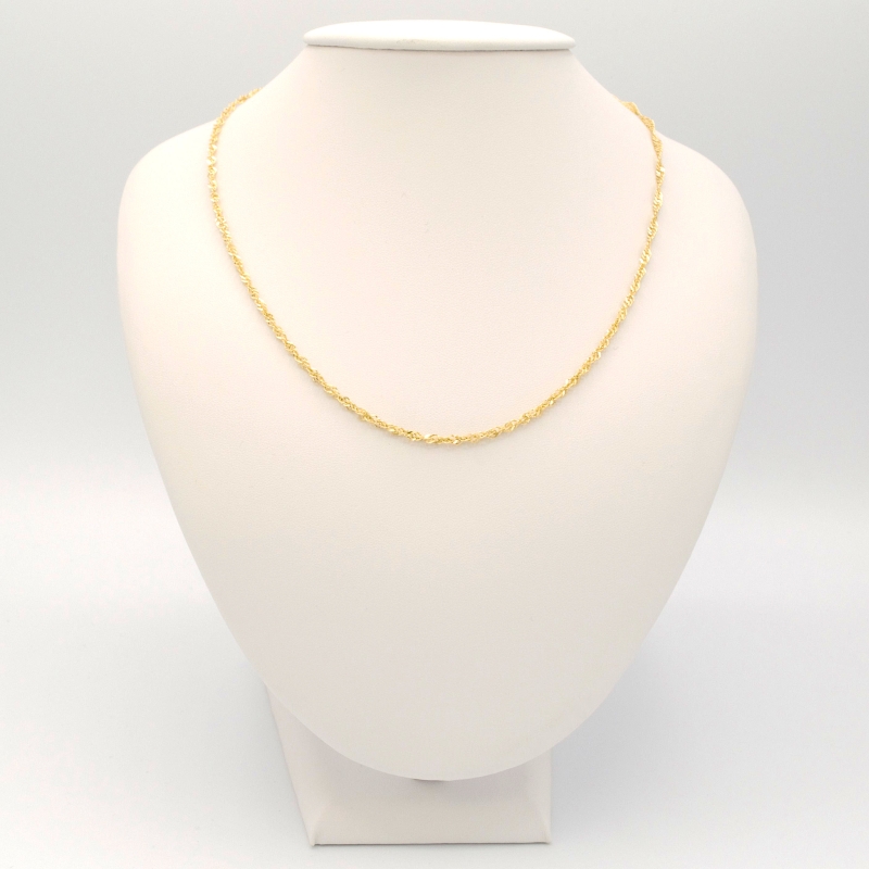 Zlatý řetízek Singapore kroucený 2,25g