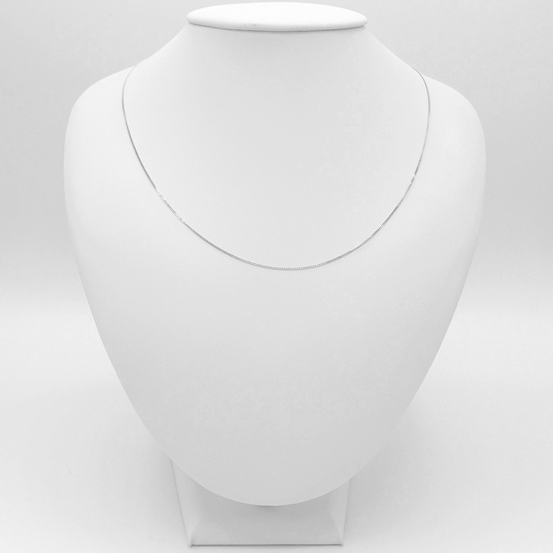 Řetízek z bílého zlata Pancer jemný 1,35g