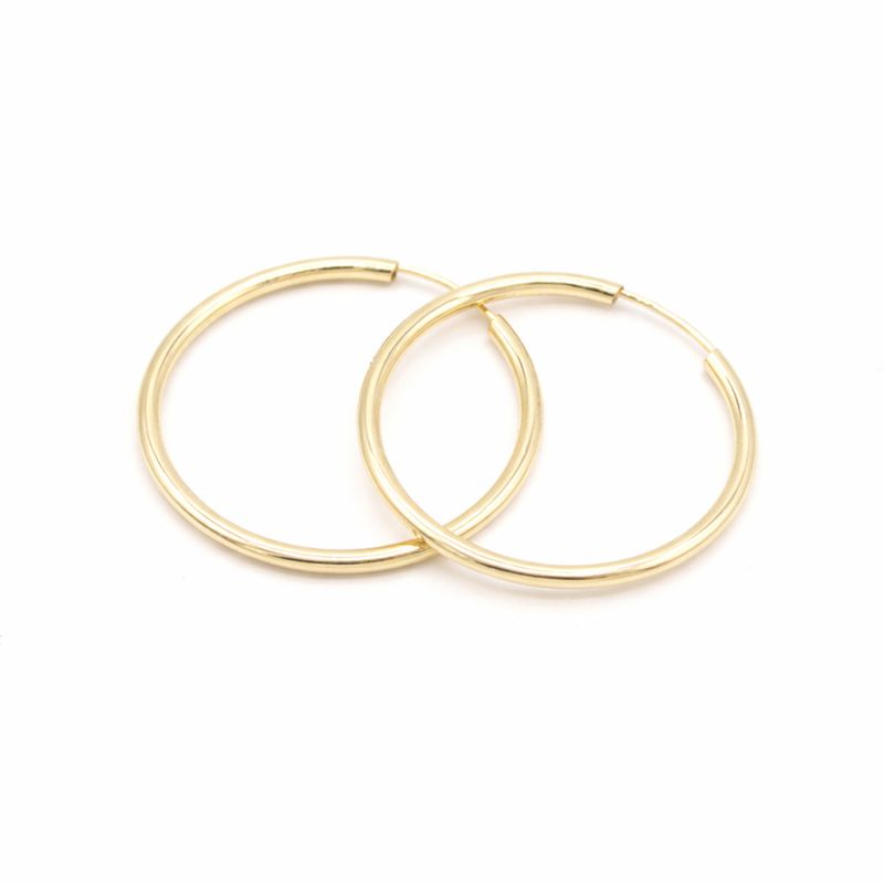 Zlaté náušnice kruhy jemné