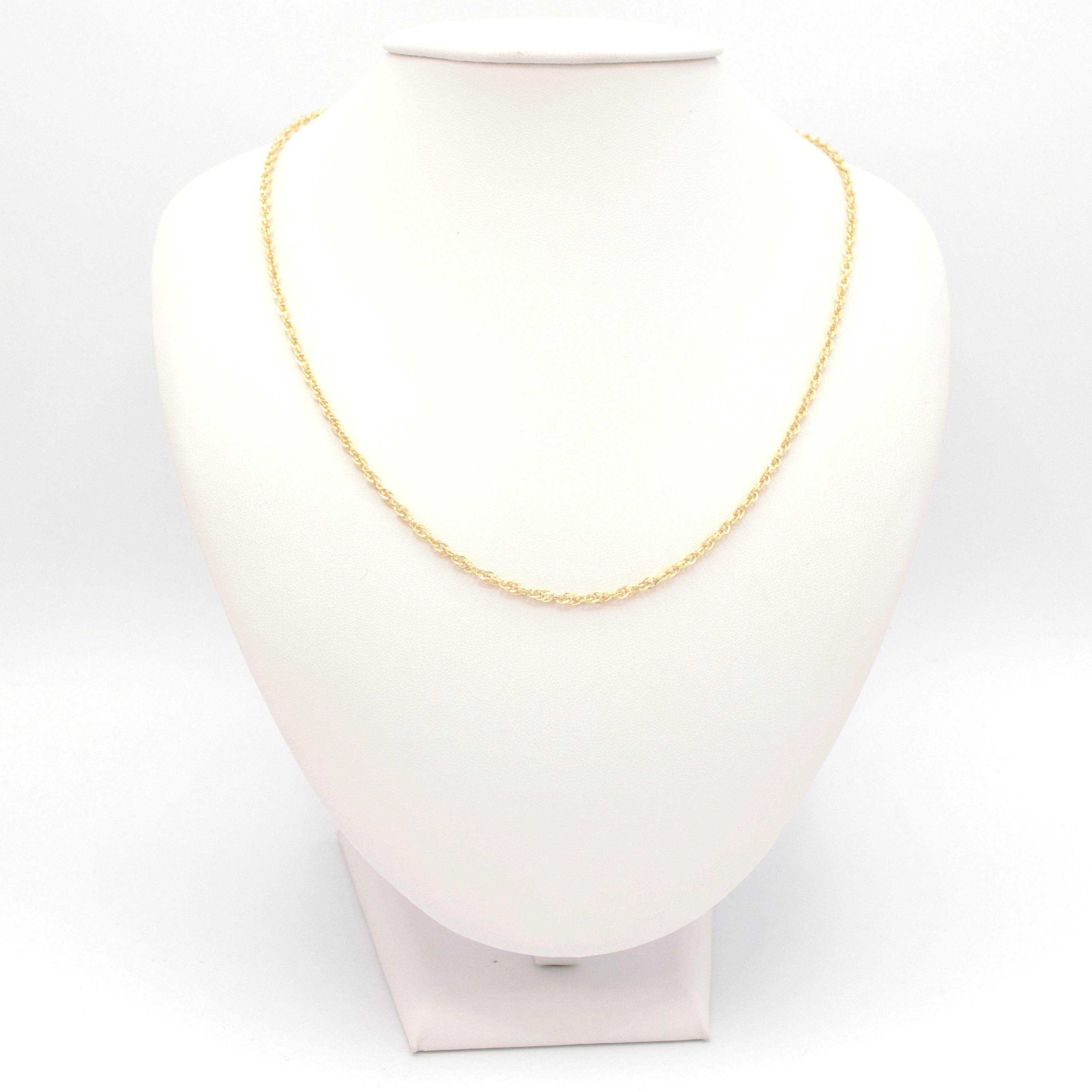 Zlatý řetízek Singapore propletený s karabinou 2,95g