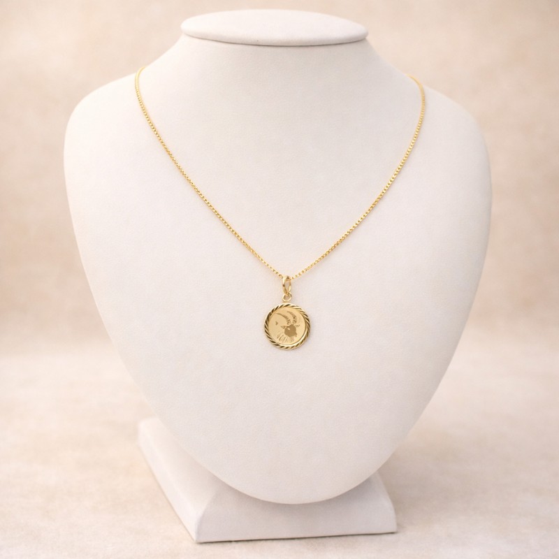 Zlatý přívěsek znamení kozoroh 