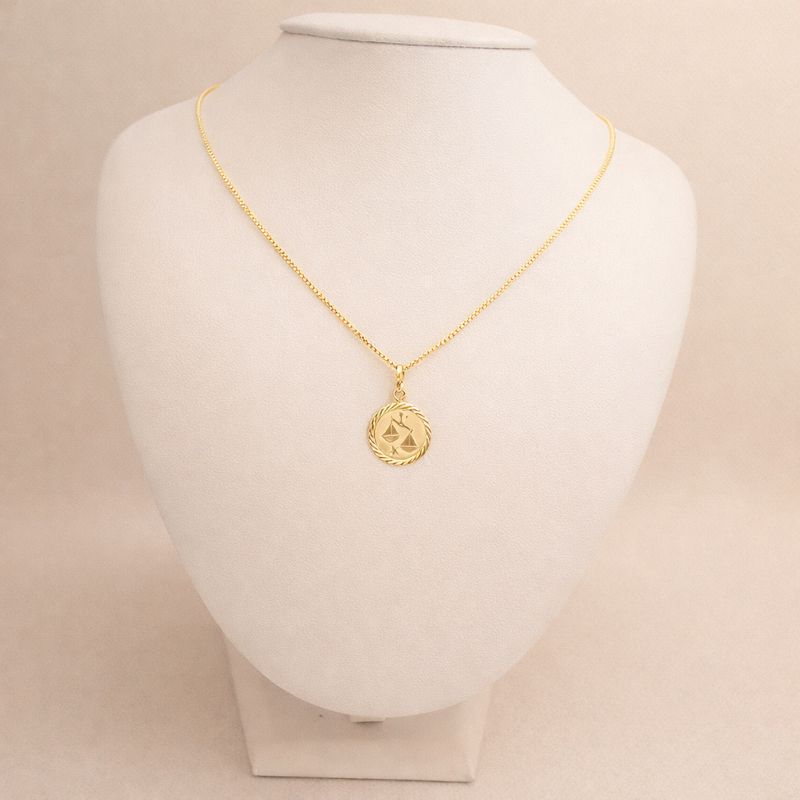 Zlatý přívěsek znamení váhy 