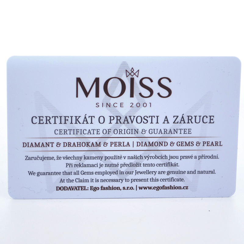 Náušnice z bílého zlata se sladkovodní perlou 