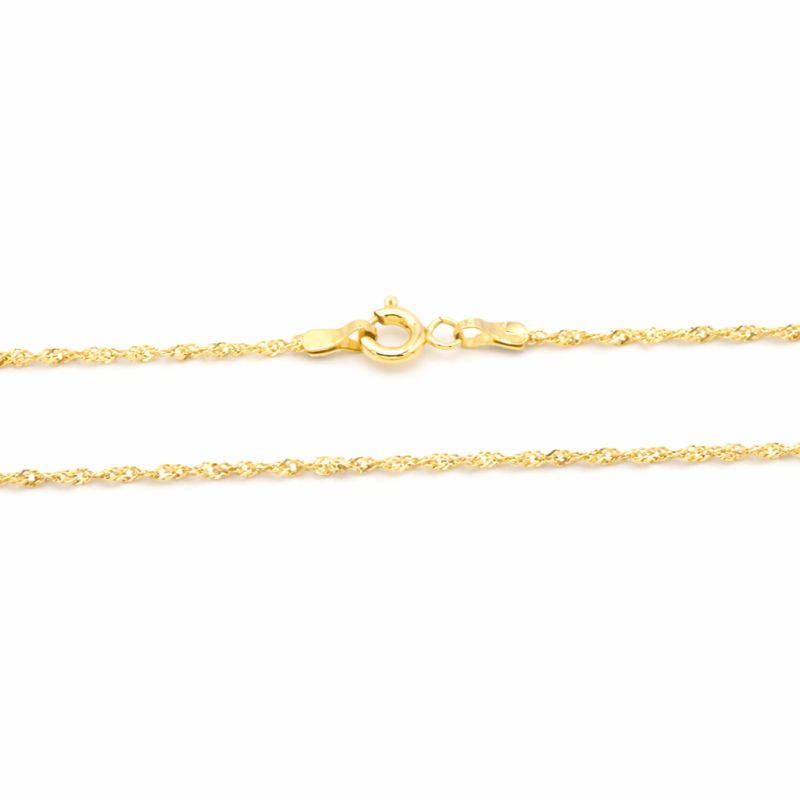 Zlatý řetízek Singapore jemný 