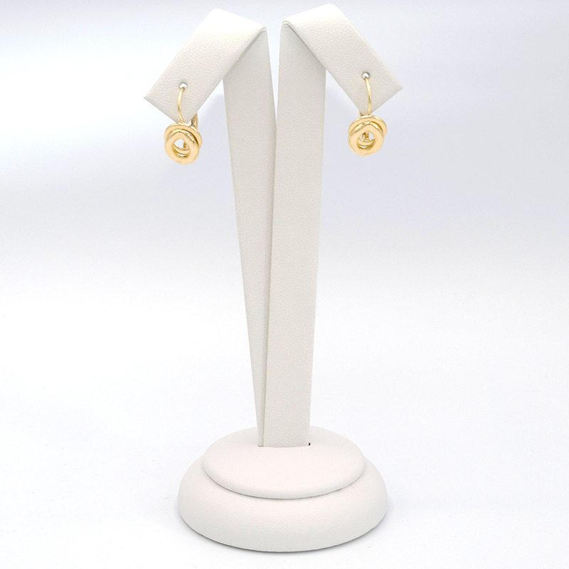 Zlaté náušnice oválek s kolečkem 2,00g 