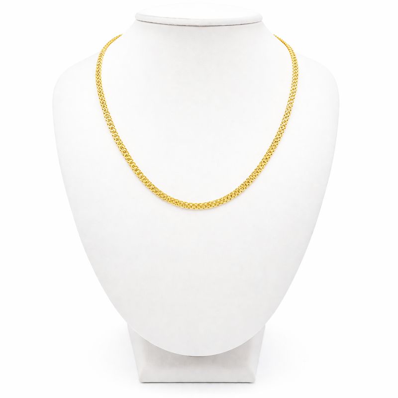 Zlatý řetízek Bismark s velkou karabinou