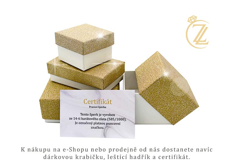 Zlatý řetízek z kuliček 1,63g