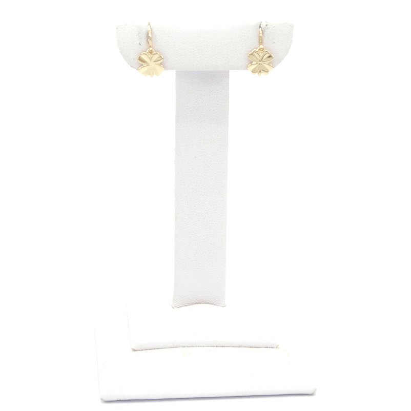 Zlaté dětské náušnice čtyřlístky 1,20g