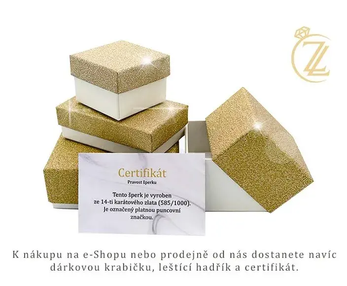 Zlaté náušnice NIKE na puzetu 1,00g