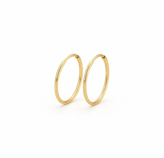 Zlaté náušnice kruhy malé jemné 