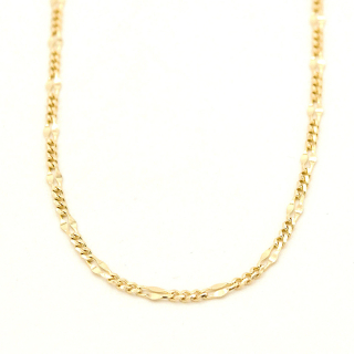 Zlatý řetízek Figaro zdobený 2,00g