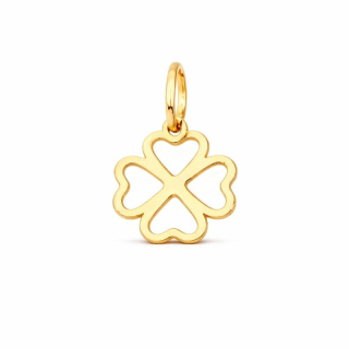 Zlatý přívěsek čtyřlístek 