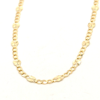 Zlatý řetízek Figaro zdobený 2,30g